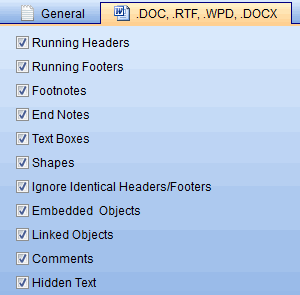Text Count Settings for .DOC files AnyCount - Word count settings for .DOC