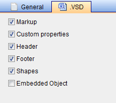 Word Count Settings in VSD Files Word Count Settings in VSD Files